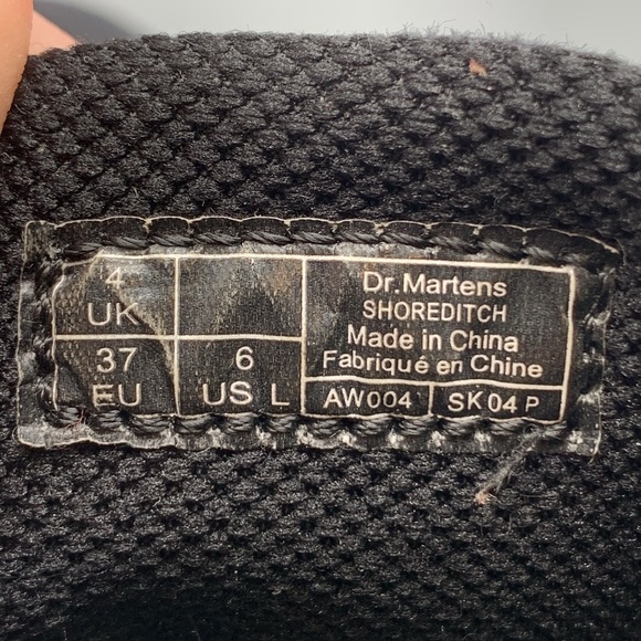 Dr Marten Shoreditch Canvas Boots Women’s Size 6 - Picture 5 of 9